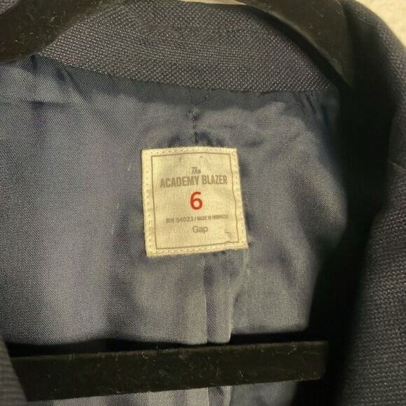 GAP blazers | GAP Academy navy long sleeve fitted blazer size 6 fully lined beau - Picture 5 of 10
